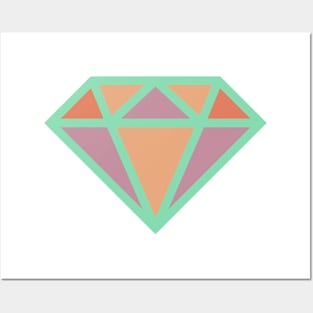 Pastel Diamond Posters and Art